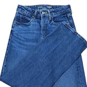 Old Navy Sky-Hi Wide Leg Extra High Rise Blue Jeans Medium Wash Women's Size 0